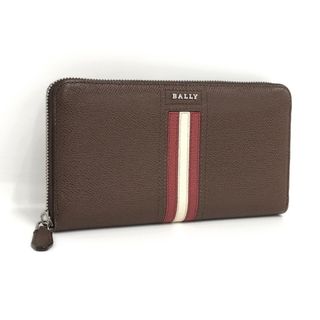 バリー(Bally)のBALLY ラウンドファスナー 長財布 レザー ブラウン(財布)