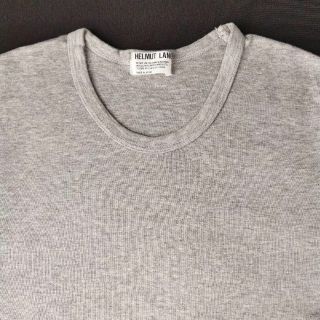 ヘルムートラング(HELMUT LANG)のクルーネック コットン 半袖Tシャツ S【 HELMUT LANG 】 日本製(Tシャツ/カットソー(半袖/袖なし))