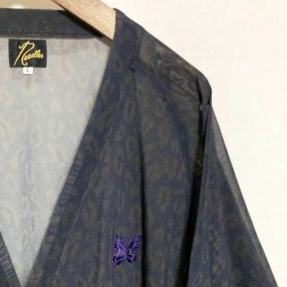 Needles - Lサイズ!Needles ポリメッシュVネックレオパード