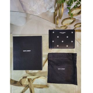 💠SAINT LAURENT スター柄 マネークリップ