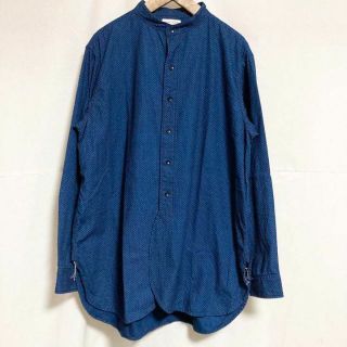 ボンクラ(BONCOURA)のBONCOURA バンドカラーインディゴドットワイドシャツ(シャツ)