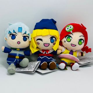 スイーツ柄 ブルー ぷよぷよ ミニぬいぐるみ ・りんご・ウイッチ