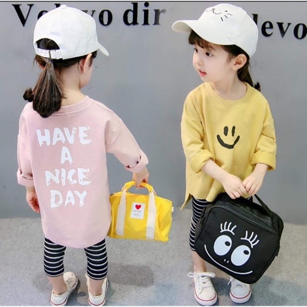 行く先々様専用 (黄色100 ピンク90) キッズ/ベビー/マタニティのキッズ服女の子用(90cm~)(Tシャツ/カットソー)の商品写真