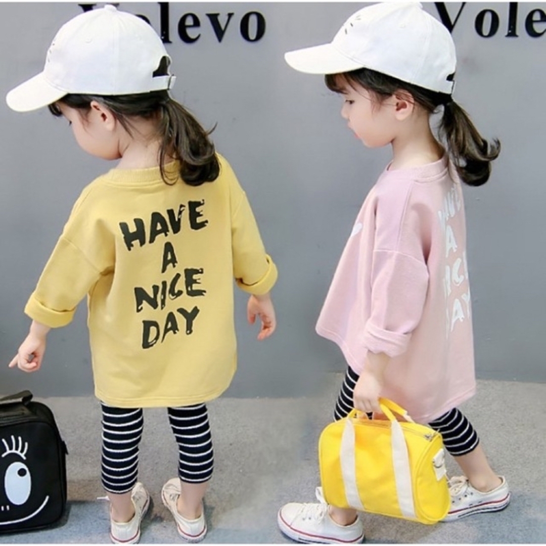 行く先々様専用 (黄色100 ピンク90) キッズ/ベビー/マタニティのキッズ服女の子用(90cm~)(Tシャツ/カットソー)の商品写真