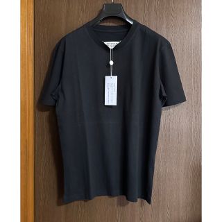 マルタンマルジェラ(Maison Martin Margiela)の黒S新品 メゾンマルジェラ レギュラー オーガニックコットン Tシャツ ブラック(Tシャツ(半袖/袖なし))