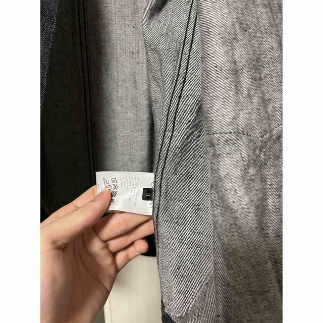 COMOLI(コモリ)のcomoli デニムジャケット　ブラックエクリュ　3 メンズのジャケット/アウター(Gジャン/デニムジャケット)の商品写真