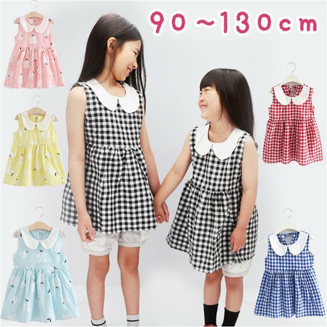 キッズ ワンピース 襟付き ykdress5119 キッズ/ベビー/マタニティのキッズ服女の子用(90cm~)(ワンピース)の商品写真