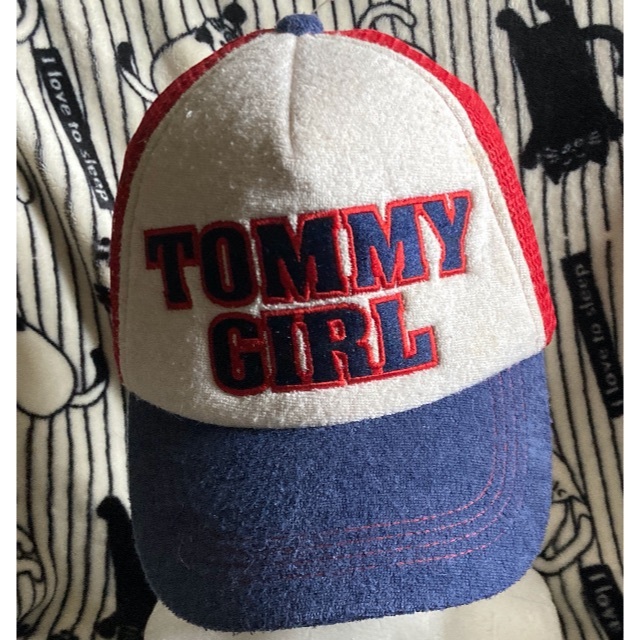 tommy girl(トミーガール)の【TOMMY GIRL　トミーガール】ツートン/帽子CAP/大人用サイズフリー レディースの帽子(キャップ)の商品写真
