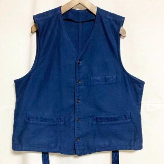 東京銀座 Lサイズ!PorterClassic サマーヒッコリーベスト エンジニア