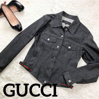 グッチ(Gucci)の【GUCCI】グッチ　希少　インディゴ　シェリーライン　デニムジャケット(Gジャン/デニムジャケット)