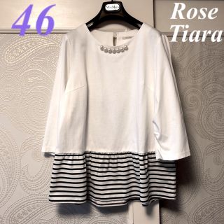 ☆セール 未使用✨️ローズティアラ♡チュニック 46 大きいサイズ