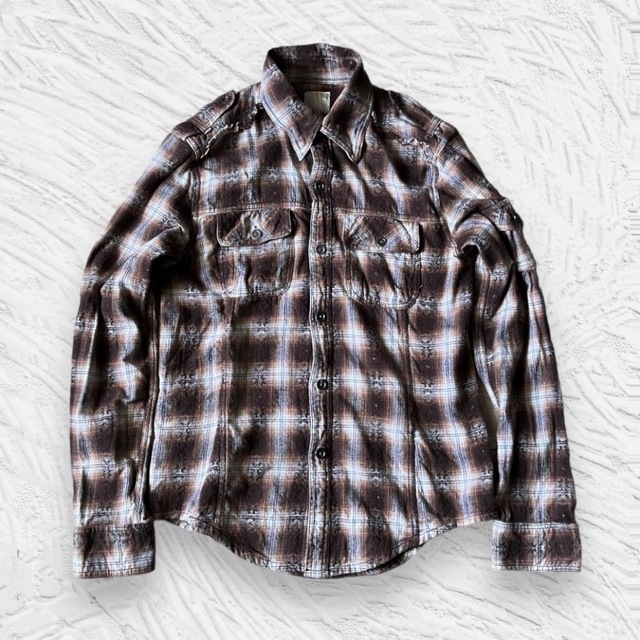 00s archive bijou gimmick-flannel shirts