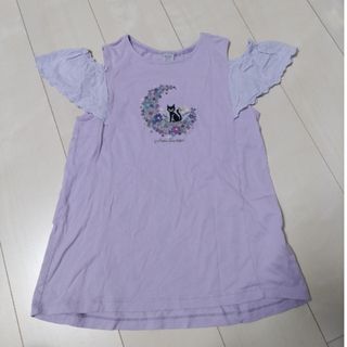 アナスイミニ(ANNA SUI mini)のアナスイミニ　ネコ月刺繍　半袖Ｔシャツ　150(Tシャツ/カットソー)