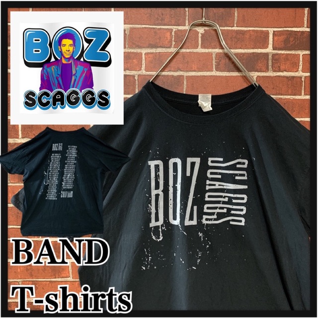 MUSIC TEE(ミュージックティー)の【激レア】boz scaggs ボズスキャッグス　ビッグシルエットツアーTシャツ メンズのトップス(Tシャツ/カットソー(半袖/袖なし))の商品写真