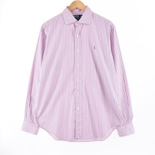 ラルフローレン(Ralph Lauren)の古着 ラルフローレン Ralph Lauren POLO by Ralph Lauren 長袖 ボタンダウンストライプシャツ メンズL /eaa338439(シャツ)