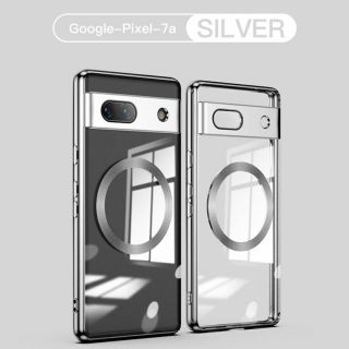 グーグルピクセル(Google Pixel)のPixel 7a ケース マグセーフ対応 シルバー(Androidケース)