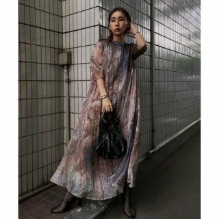 アメリヴィンテージ(Ameri VINTAGE)のAMERI MEDI ERIN WRINKLE DRESS S(ロングワンピース/マキシワンピース)