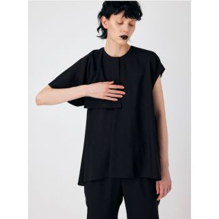 ENFOLD - エンフォルド FRONT-TACK PULLOVER ブラック 2023SSの通販 by ...