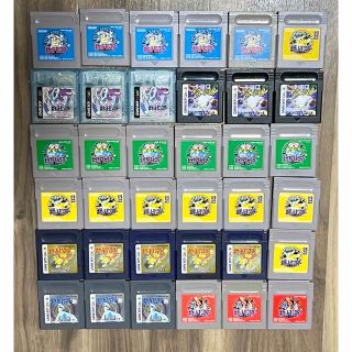 ゲームボーイ(ゲームボーイ)のニンテンドー　ゲームボーイ ポケットモンスター　36本まとめ売り　動作未確認(携帯用ゲームソフト)