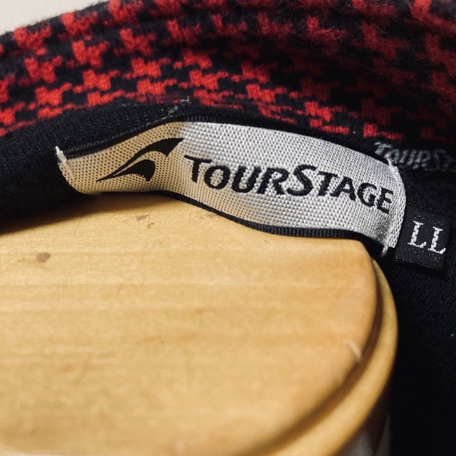 TOURSTAGE(ツアーステージ)のTOURSTAGE ツアーステージ　ゴルフ　ハーフジップ半袖ポロトレーナー　XL スポーツ/アウトドアのゴルフ(ウエア)の商品写真