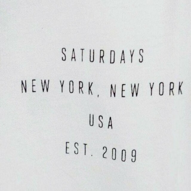 Saturdays NYC(サタデーズニューヨークシティ)の【XS】サタデーズニューヨークシティ/半袖Tシャツ/Chest/白 メンズのトップス(Tシャツ/カットソー(半袖/袖なし))の商品写真