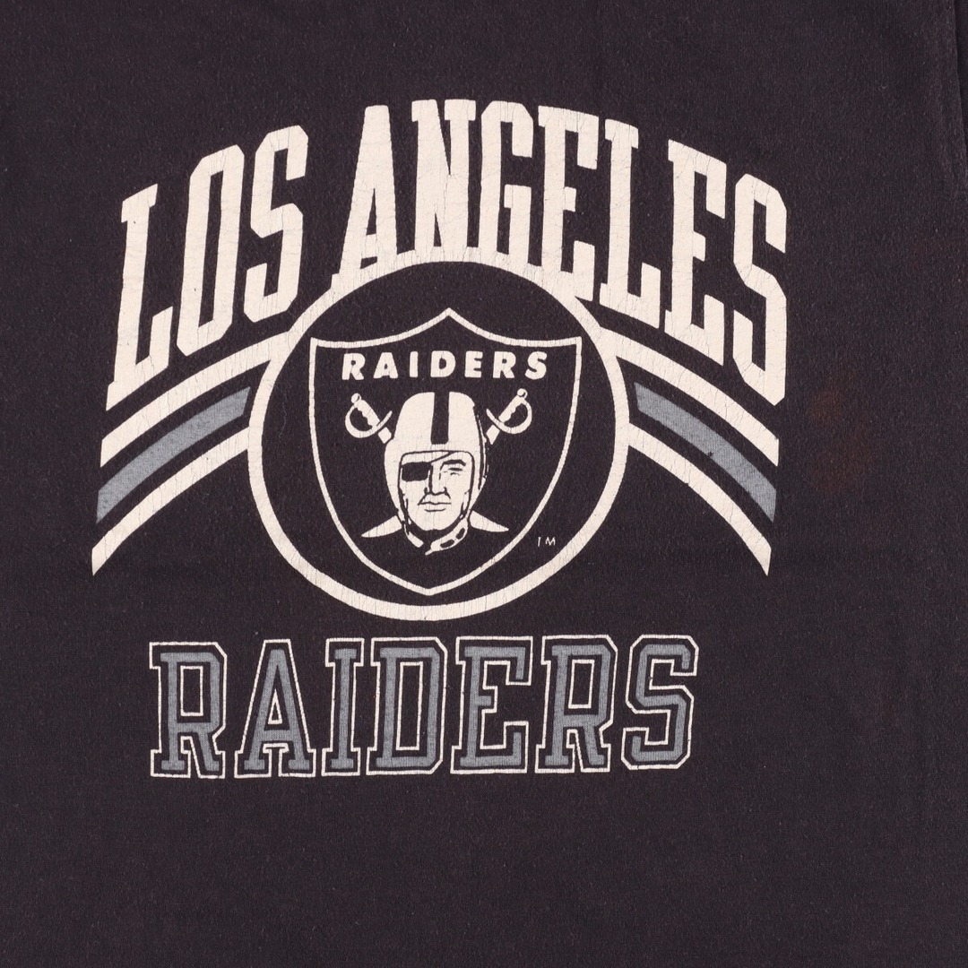 80年代 チャンピオン Champion トリコタグ NFL RAIDERS レイダース スポーツプリントTシャツ USA製 メンズS ヴィンテージ /eaa261571