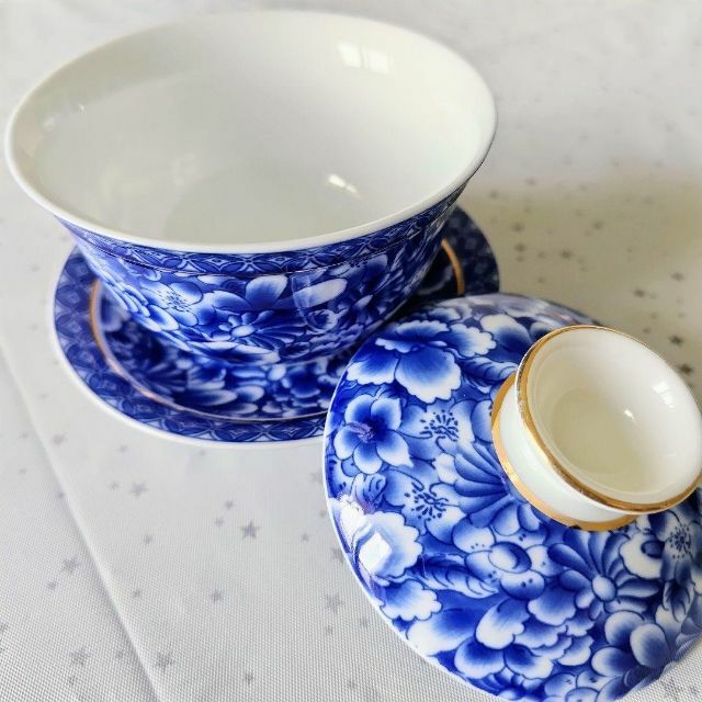 未使用 蓋付 湯呑 湯呑み 蓋碗 中国茶 台湾茶 茶器の通販 by あるく's ...