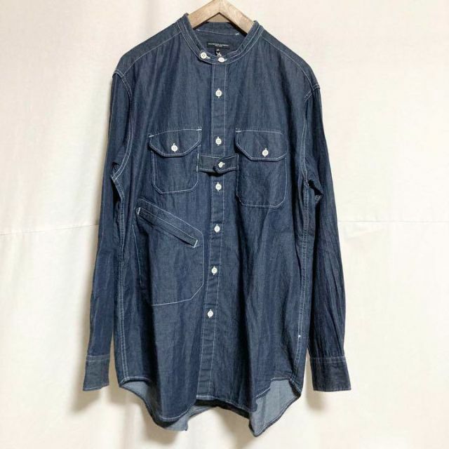 Mサイズ！ENGINEEREDGARMENTS バンドカラーシャツ