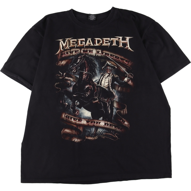 ロック イェイ ROCK YEAH MEGADETH メガデス バンドTシャツ バンT メンズXL /eaa339004