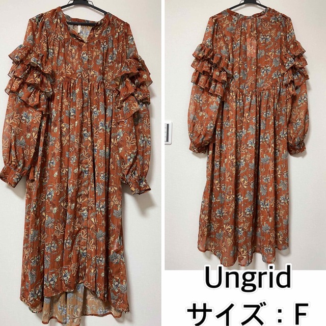 新品★Ungrid [アングリッド] エスニックフラワーワンピース⭐︎