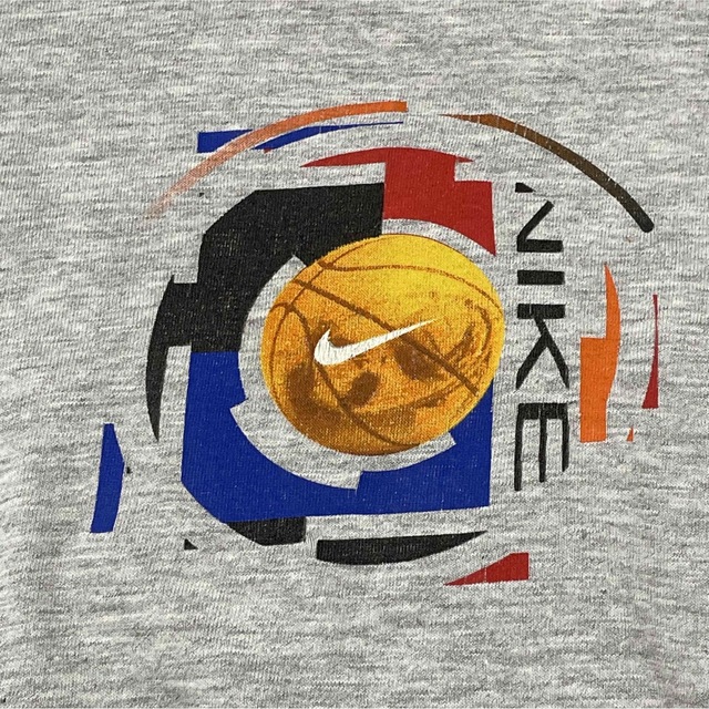 希少 ビンテージ NIKE バスケットボールロゴプリントTシャツ L