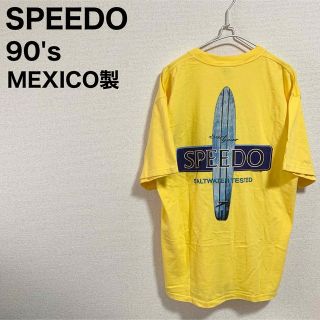 スピード(SPEEDO)のデッドストック★90s SPEEDO Tシャツ メンズL〜XL 黄色 スピード(Tシャツ/カットソー(半袖/袖なし))