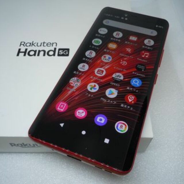 美品 Rakuten Hand 5G P780 赤 4G/128G 52043 - スマートフォン本体