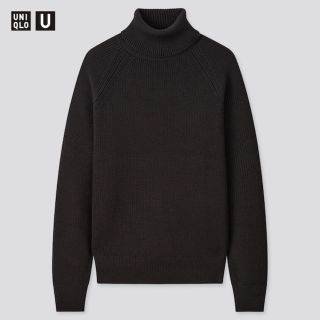 ユニクロ(UNIQLO)のリブタートルネックセーター（長袖）UNIQLO U XL(ニット/セーター)