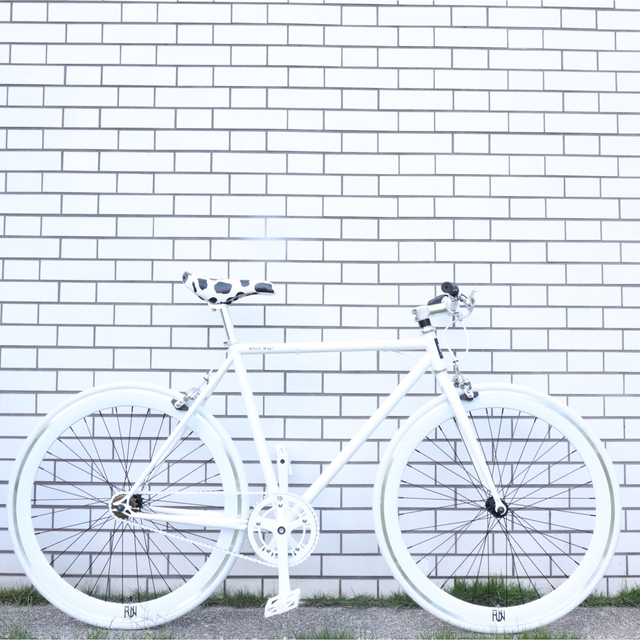 新品完成車】FUN 700C ピストバイク ホワイト 自転車 - 自転車本体