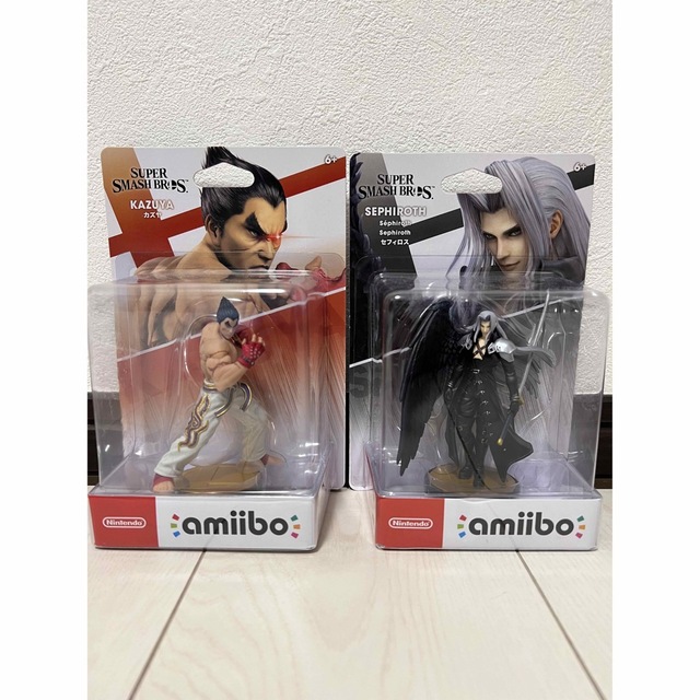 amiibo 2体セット　カズヤ　セフィロス　スマブラ