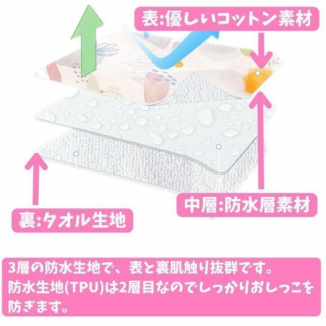 おねしょケットおねしょズボンおねしょパンツ可愛いトレーニングパンツトイトレ防水L キッズ/ベビー/マタニティのおむつ/トイレ用品(トレーニングパンツ)の商品写真