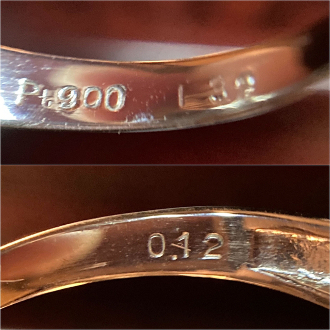 pt900 天然オパール1.32ct D0.12ct リング　指輪　ダイヤモンド 6