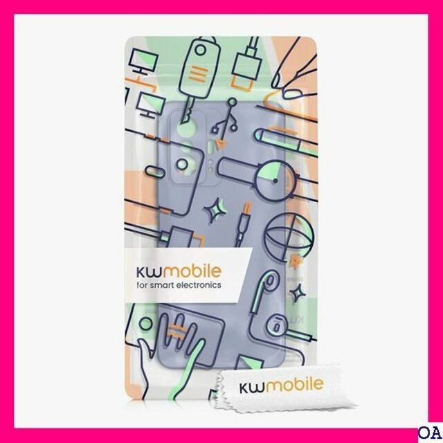 IV kwmobile スマホケース 対応: Xiaomi ブルーグレー 224 スマホ/家電/カメラのスマホアクセサリー(モバイルケース/カバー)の商品写真