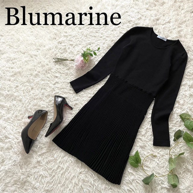 BLUGIRL  Blumarine 立体装飾 ニット ワンピース