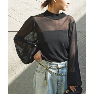 ドゥーズィエムクラス(DEUXIEME CLASSE)の新品タグ付き☆ Silk Sheer Puff ニット(ニット/セーター)