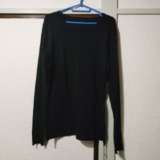 カミエラ(CAMIERA)のカミエラ 長袖 Ｔシャツ カットソー 新品 タグ付 黒 camiera リズモア(Tシャツ/カットソー(七分/長袖))