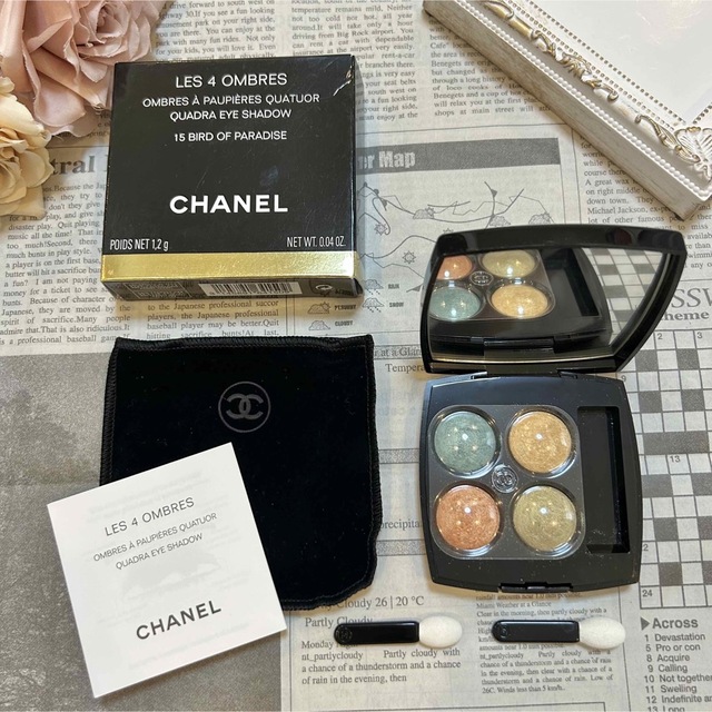 CHANEL(シャネル)の★美品レア★ CHANEL レ キャトル オンブル  15バードオブパラダイス コスメ/美容のベースメイク/化粧品(アイシャドウ)の商品写真