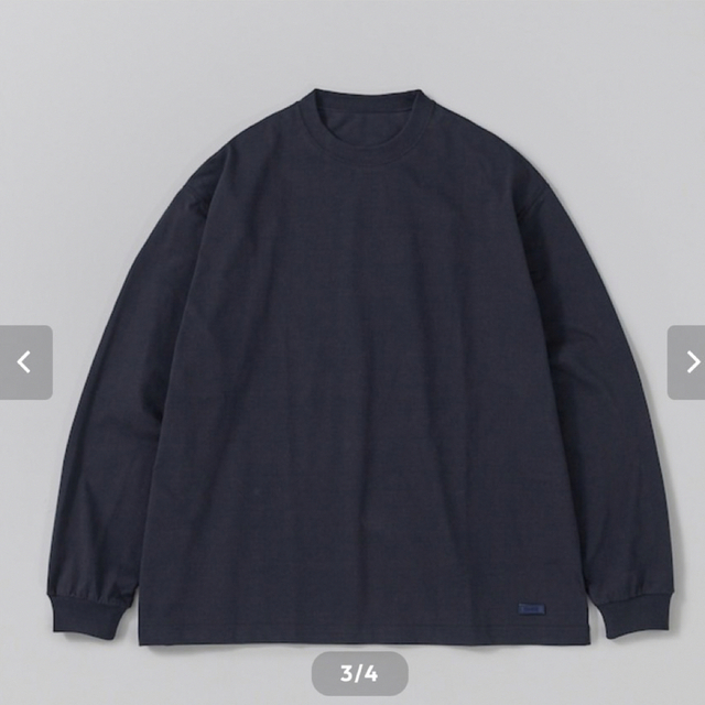 1LDK SELECT(ワンエルディーケーセレクト)の【XLサイズ】 ENNOY 2PACK L/S T-SHIRT NAVY 裾ロゴ メンズのトップス(Tシャツ/カットソー(七分/長袖))の商品写真