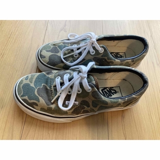 訳あり未使用 VANS ハーフキャブ カモフラージュ 迷彩 24cm スケシュー