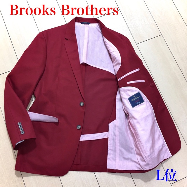 Brooks Brothers(ブルックスブラザース)の極美品★ブルックスブラザーズ テーラードジャケット リネン混 L位 A674 メンズのジャケット/アウター(テーラードジャケット)の商品写真