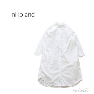 ニコアンド(niko and...)のniko and… ニコアンド . コットン タイプライター シャツ ワンピース(ひざ丈ワンピース)