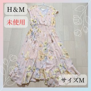 エイチアンドエム(H&M)の未使用❁H＆M　フラワー柄　シフォン　シースルー　ロングワンピース❁(ロングワンピース/マキシワンピース)