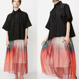 アドーア(ADORE)の美品●アドーアADORE ●スマッジプリントスカート￥46200(ロングスカート)