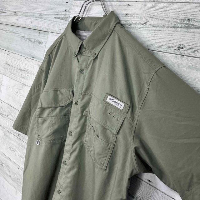 Columbia(コロンビア)のColumbia PFG コロンビア 古着 カーキ 半袖 フィッシングシャツ メンズのトップス(シャツ)の商品写真